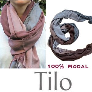 🍷Ombré Modal Graduated Raw Hem Scarf by Tilo for Anthropologie (?)